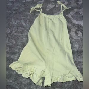 Toddler girl ZARA lime green romper jumpsuit
